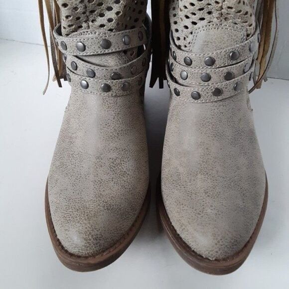 Coconuts by Matisse Women's Boot size 7M Faux Leather Fringe - Picture 2 of 12